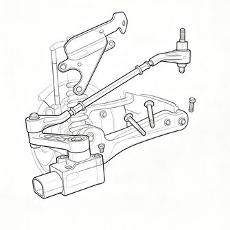 Sensor de altura del cuerpo izquierdo delantero Womala RQH500431 para Land Rover Range Rover L322 (2002~2012)